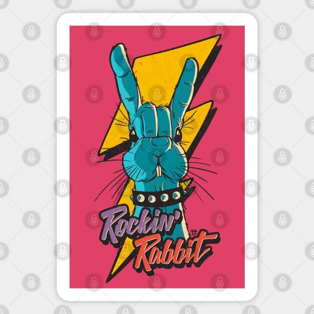 Rockin Rabbit Magnet by Getsousa